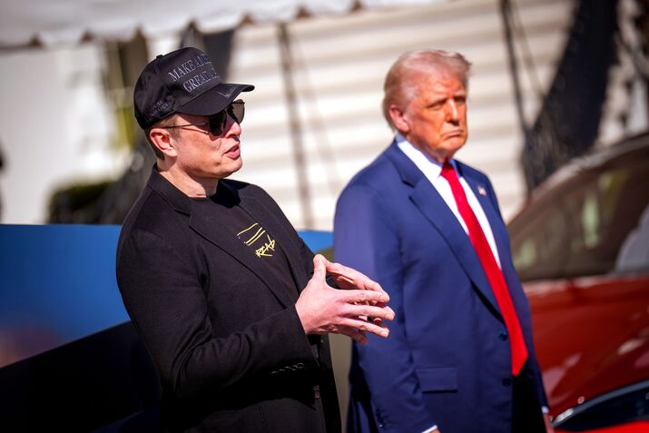 Elon Musk and Donald Trump.