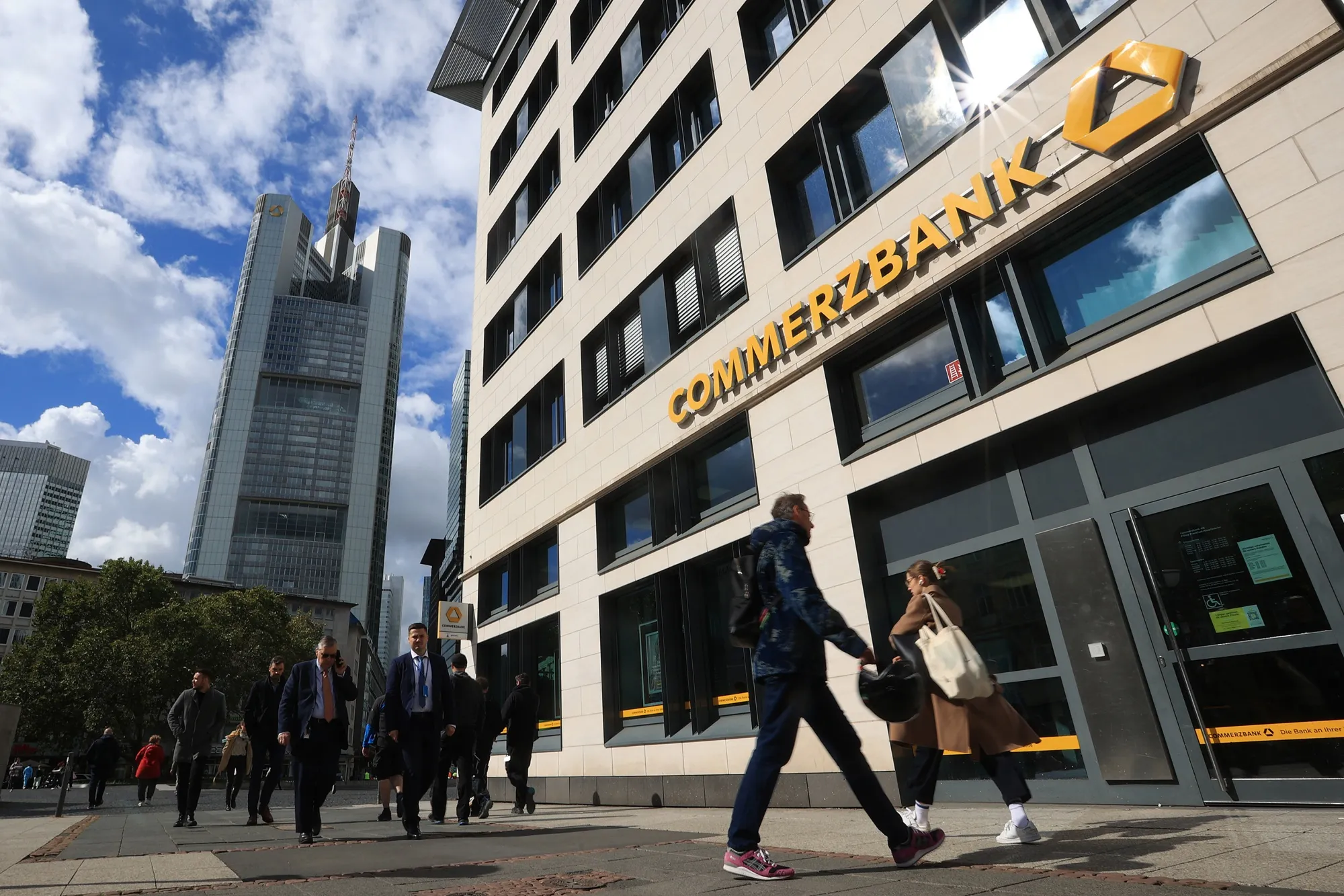 A Commerzbank branch in Frankfurt.
