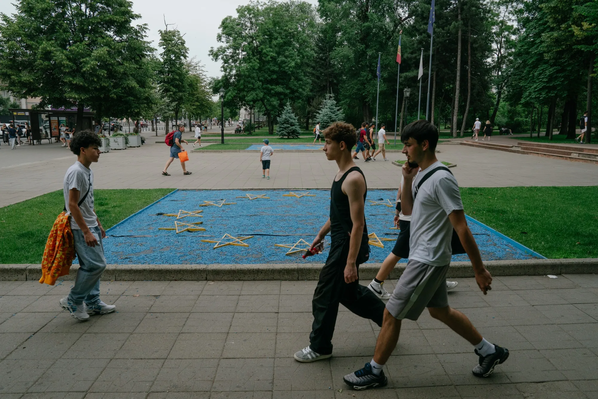 Moldova’s capital, Chisinau, is full of EU flags, whether&nbsp;installations, murals or adorned on taxis.