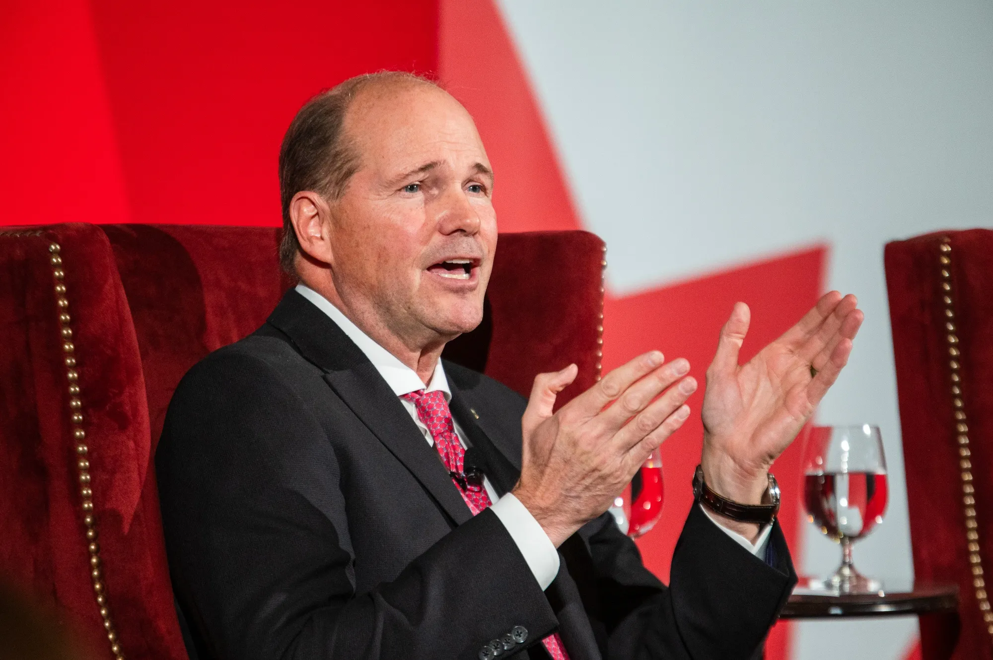 Hutcheson said he was concerned about the impact of the trade war in terms of sustained periods of low growth and high inflation as businesses and consumers cut back on spending.