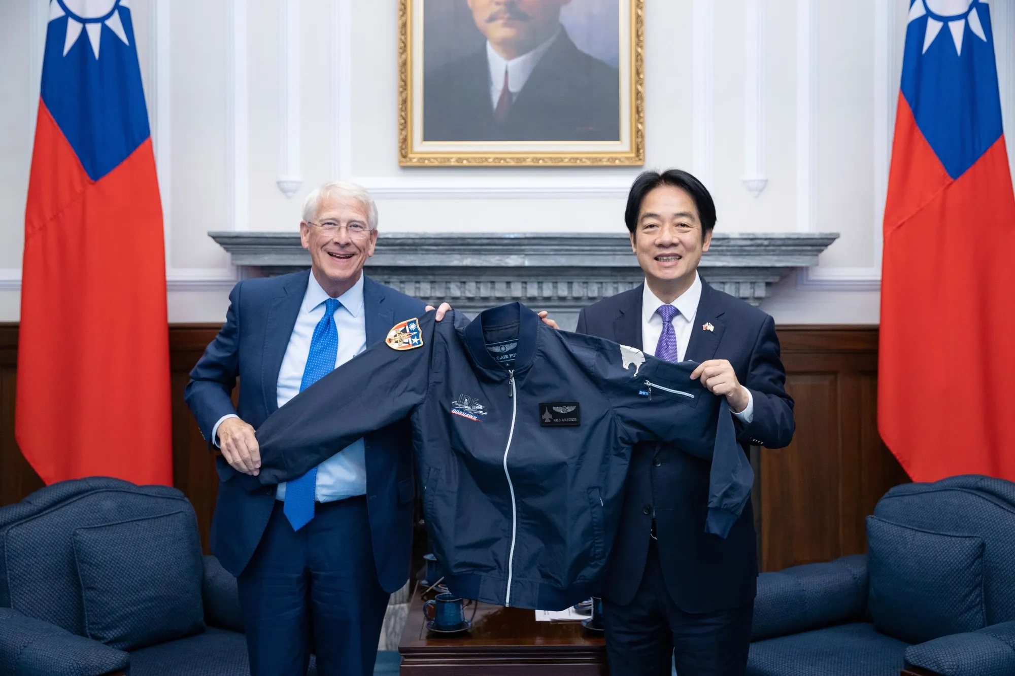 Roger Wicker&nbsp;with Taiwan's President Lai Ching-te in Taipei, Taiwan.