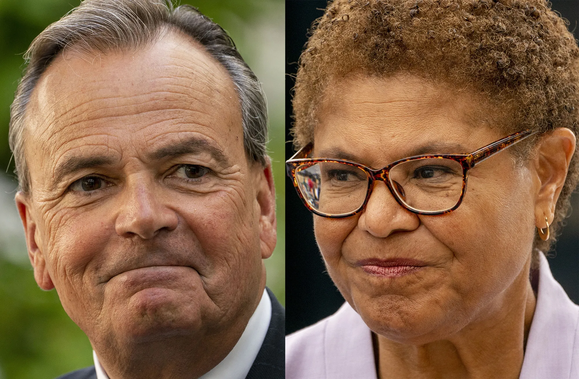 Rick Caruso and Karen Bass
