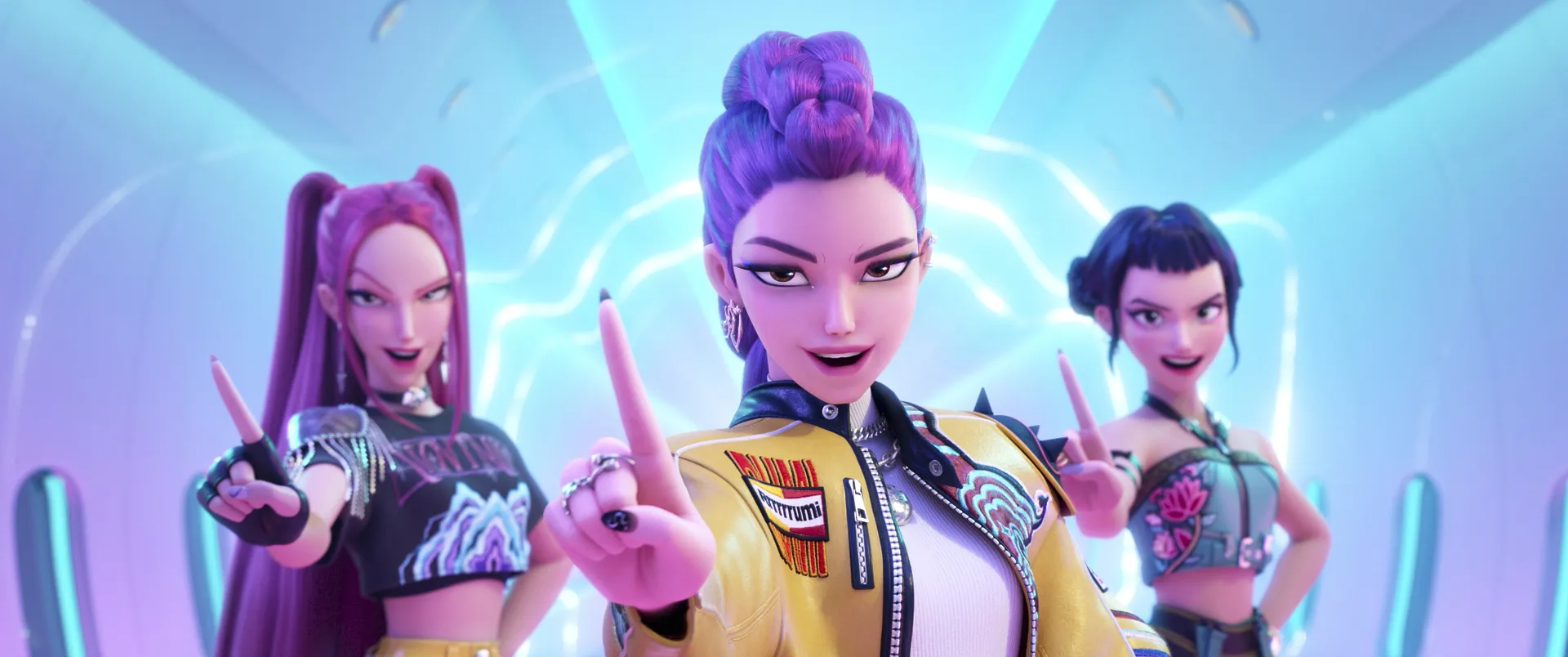 A scene from "KPop Demon Hunters."&nbsp;