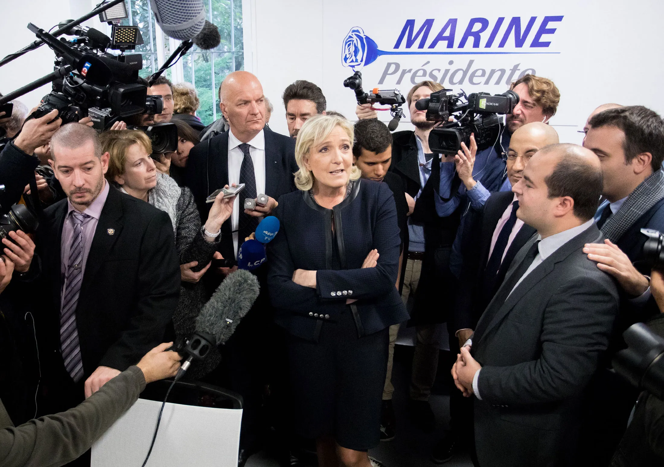 Marine Le Pen has made no effort to hide her glee at either Brexit or Trump’s success.
