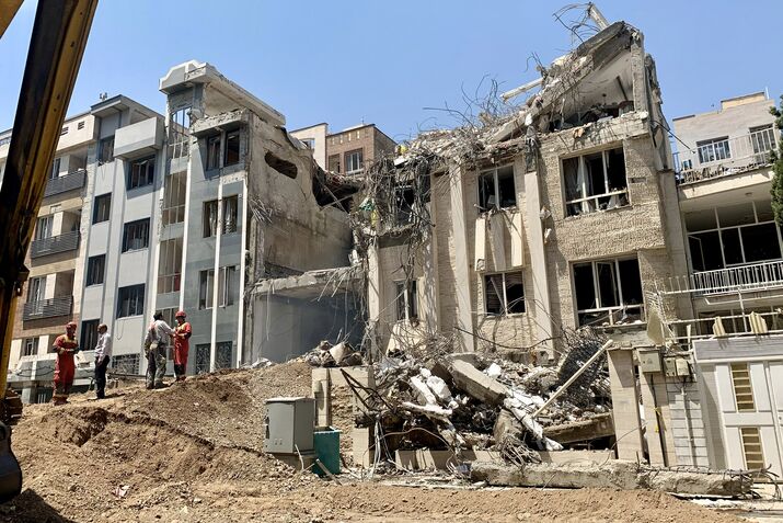 Israeli strike causes damage to building in Tehran