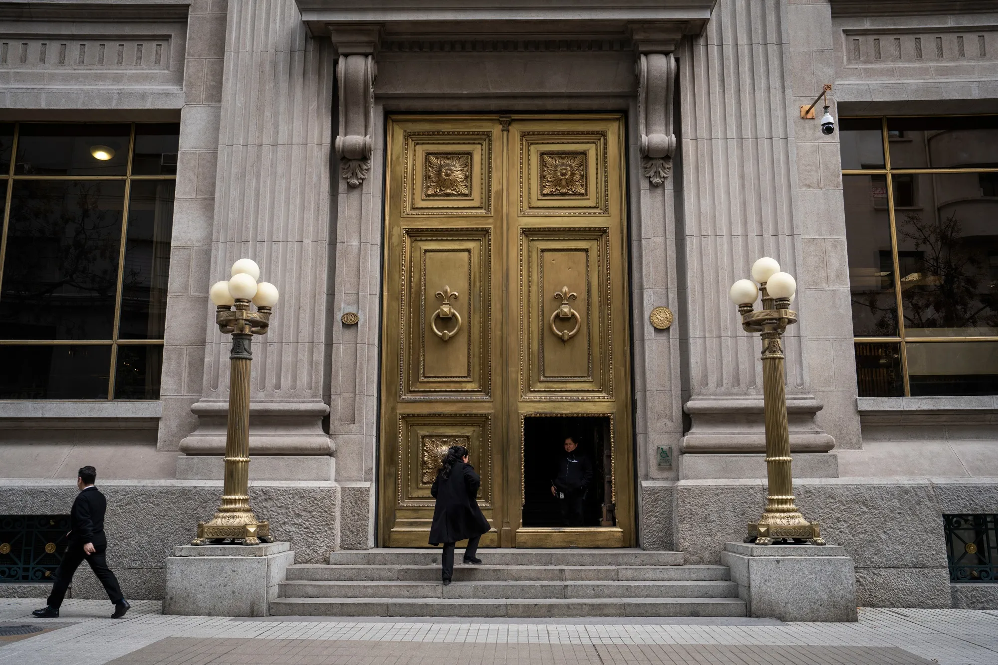 The Central Bank of Chile in Santiago.