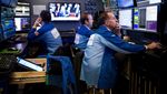 Traders work on the floor of the New York Stock Exchange (NYSE) in New York, U.S..