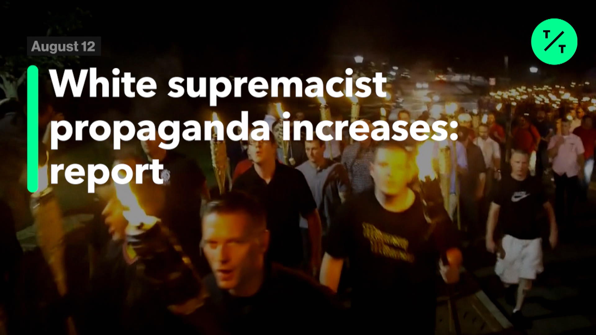 Watch White Supremacist Propaganda Increases - Bloomberg