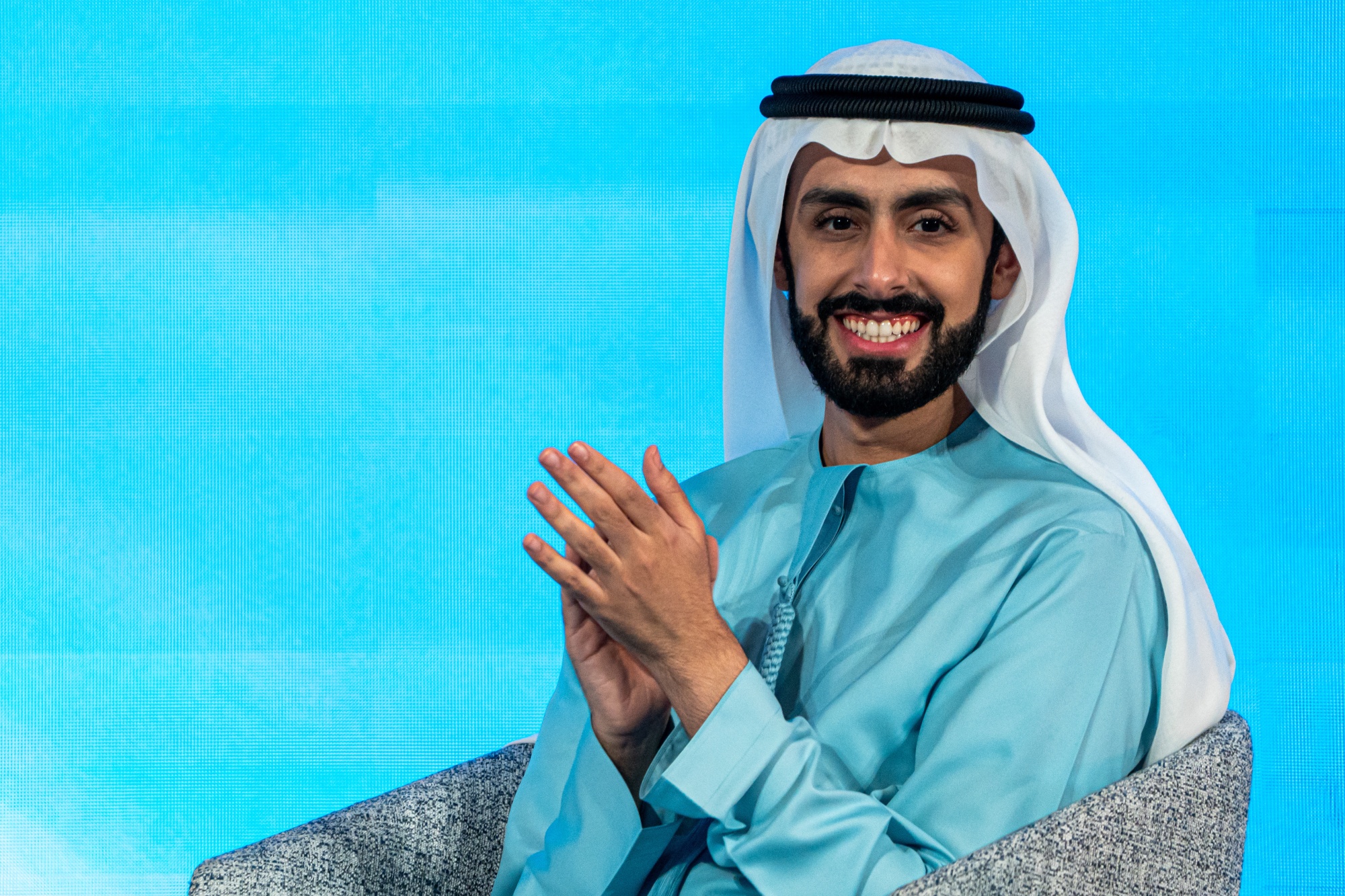 Sheikh Ali Al Maktoum at the One Earth Summit in Hong Kong on March 25.