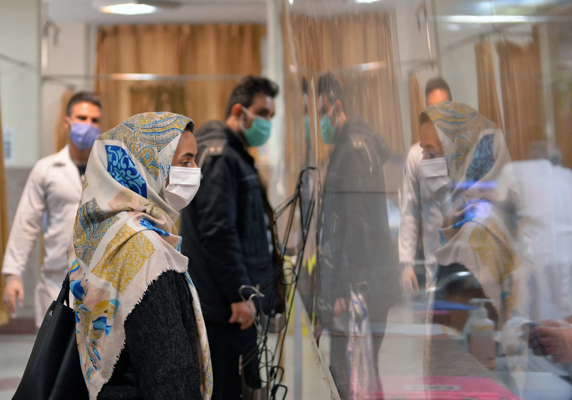 Firouzabadi Hospital's intensive care unit of Covid-19 patients, inTehran.&nbsp;