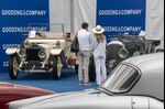 Gooding & Co’s auction-preview stand at the 2021 Pebble Beach Concours d'Elegance.