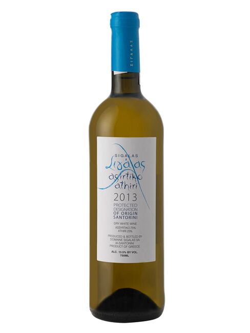 The Domaine Sigalas Assyrtiko.