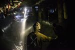 Miners inside a Sibanye Stillwater mine near Rustenburg, South Africa.