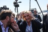 French Nationalist Leader Marine Le Pen Campaigns in Northern France