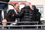 Mike Ashley at a Premier League football match in London. 
