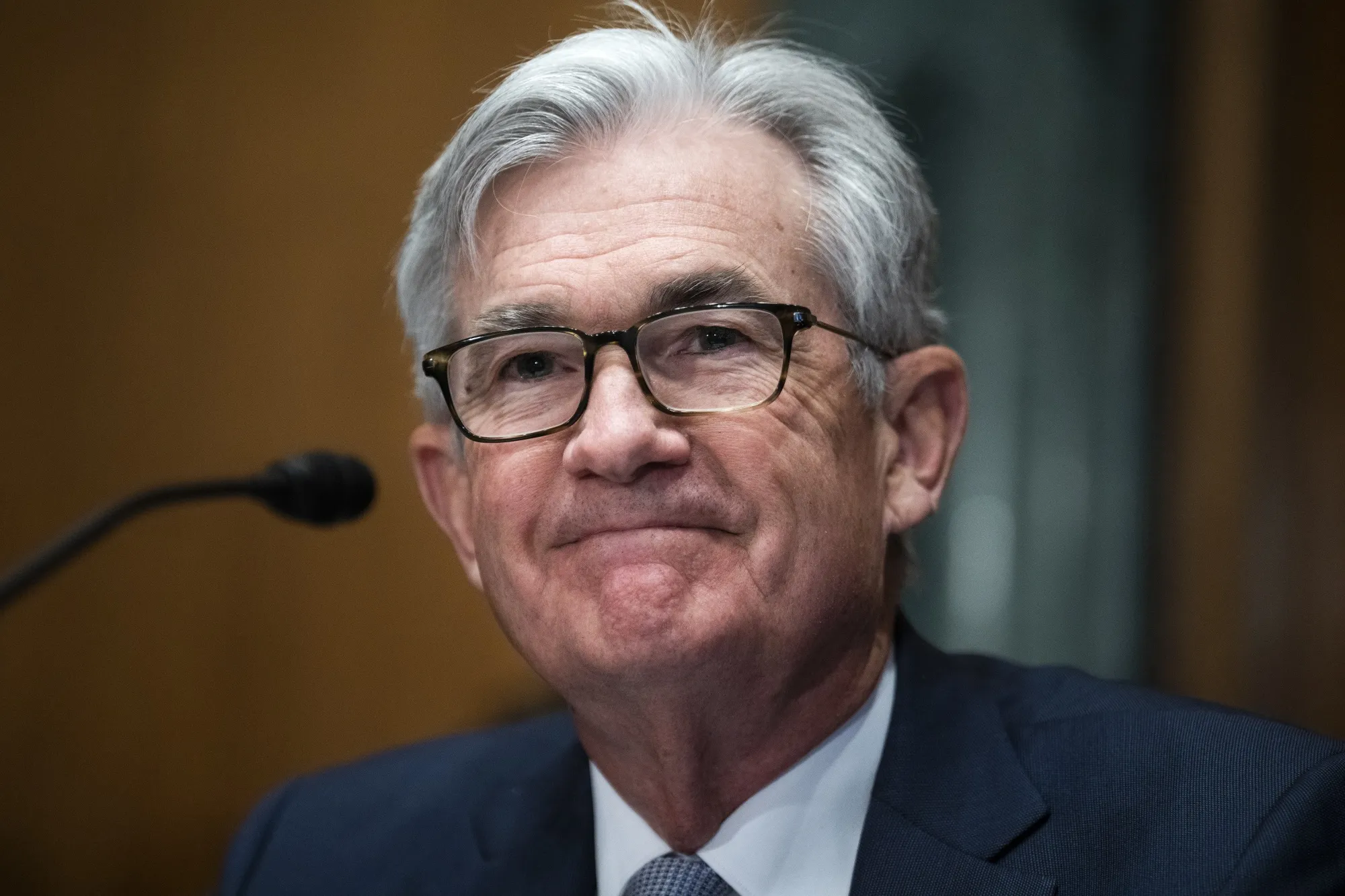 Jerome Powell, chairman of the Federal Reserve, during last year’s Senate Banking, Housing, and Urban Affairs Committee hearing.