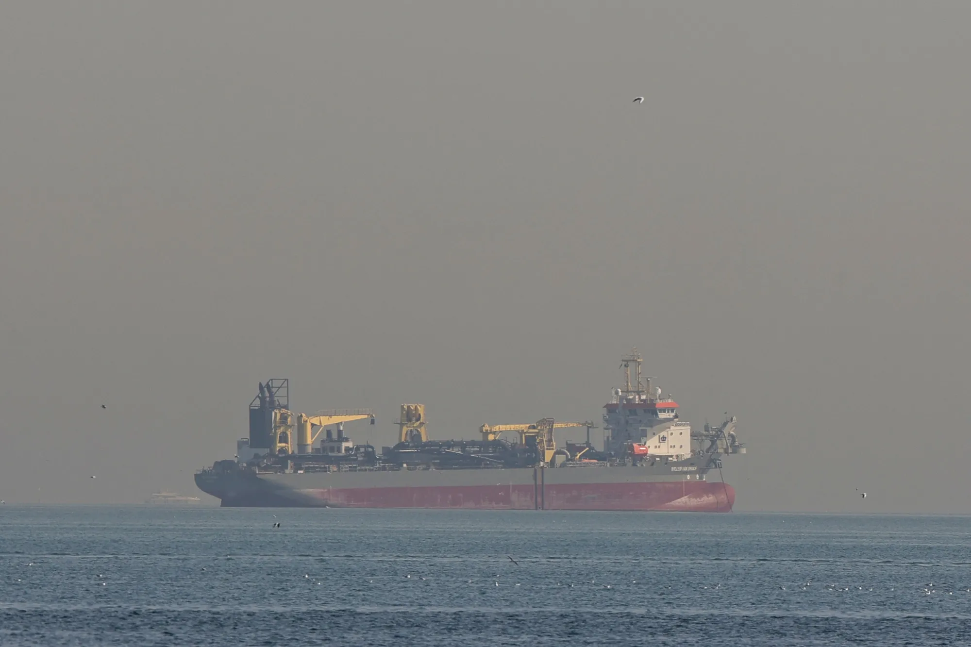 An oil tanker off the coast of Dubai on March 1.