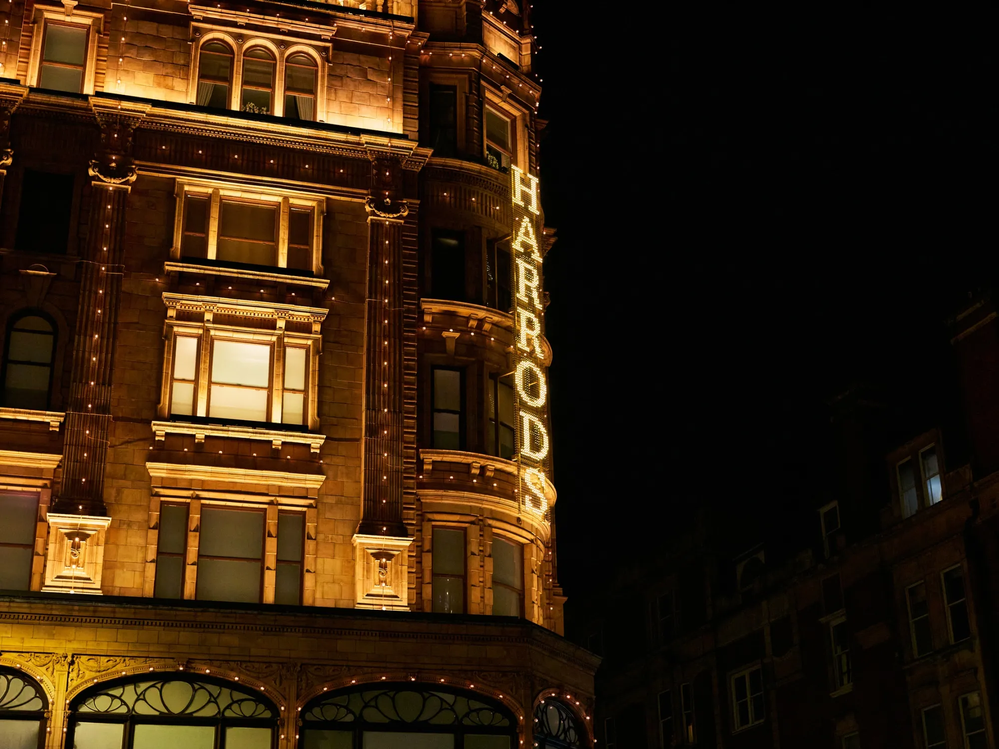 The Harrods store in Knightsbridge.