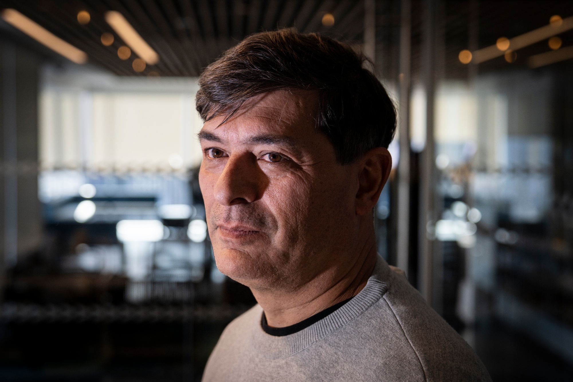 Franco Parisi following an interview in Santiago on May 11.