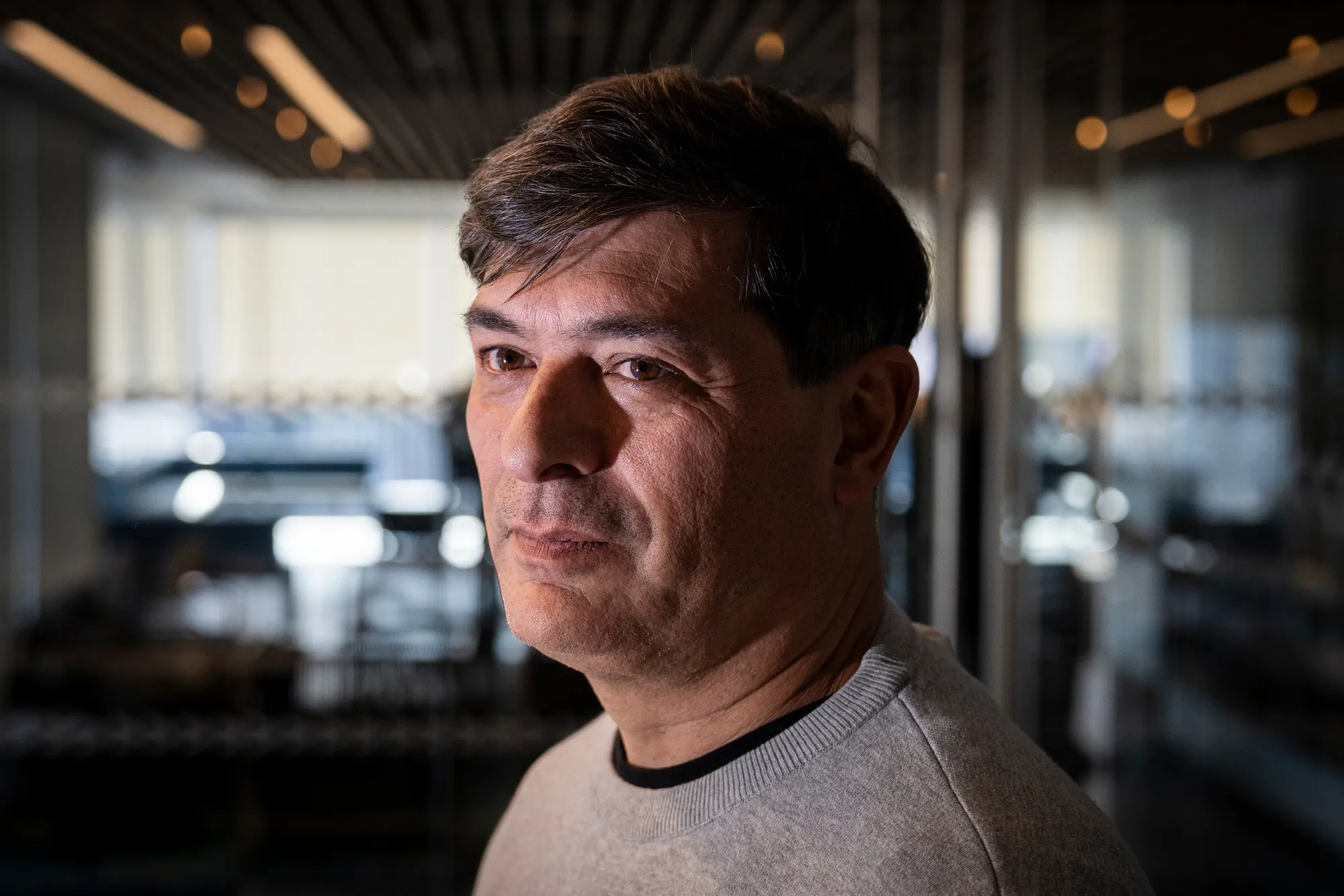 Franco Parisi following an interview in Santiago on May 11.