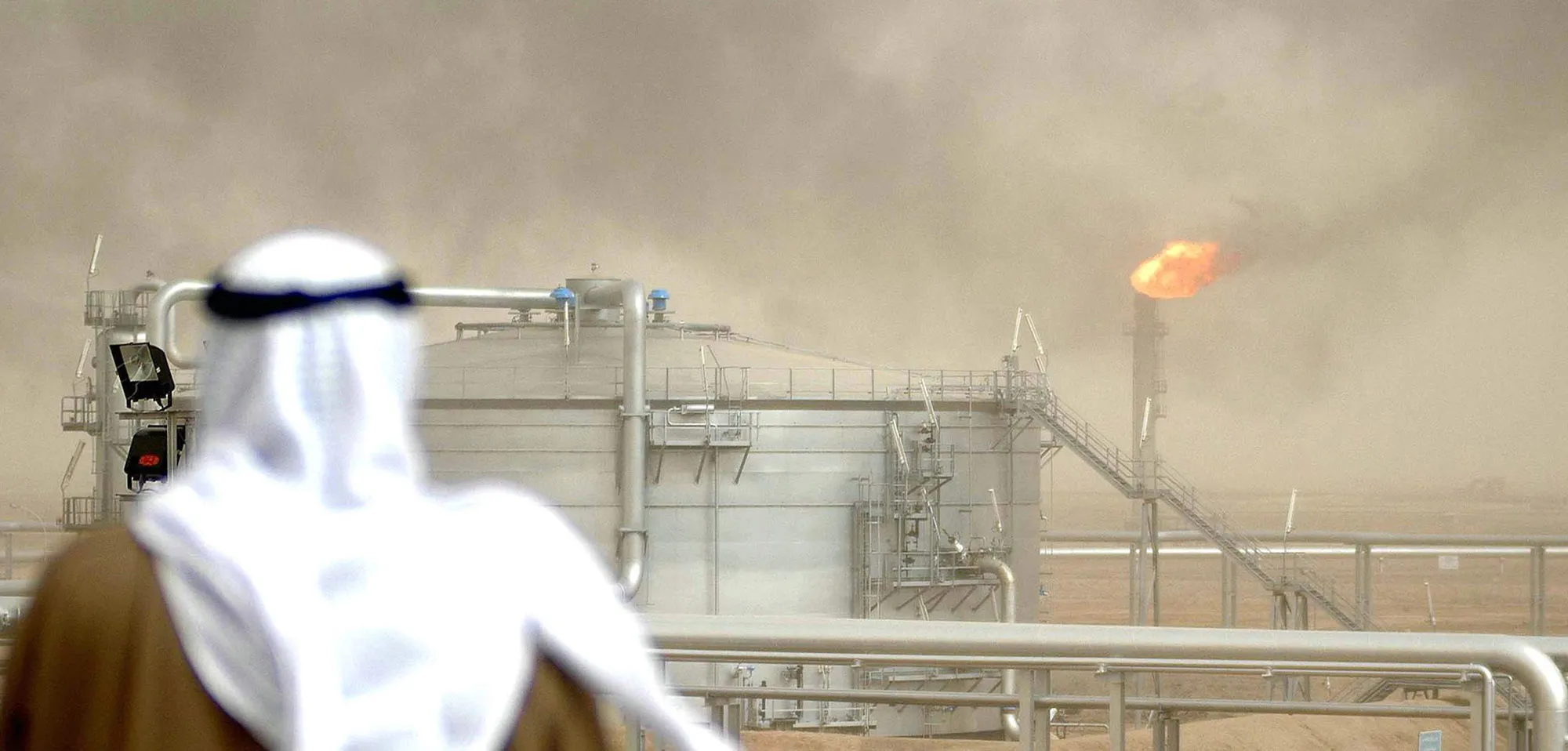 Kuwait Oil Company’s Gathering Center No.15 of al-Rawdatain field in 2025.