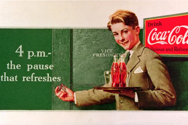 "Office Boy - 4 p.m. - The Pause That Refreshes" is one of three missing Rockwells