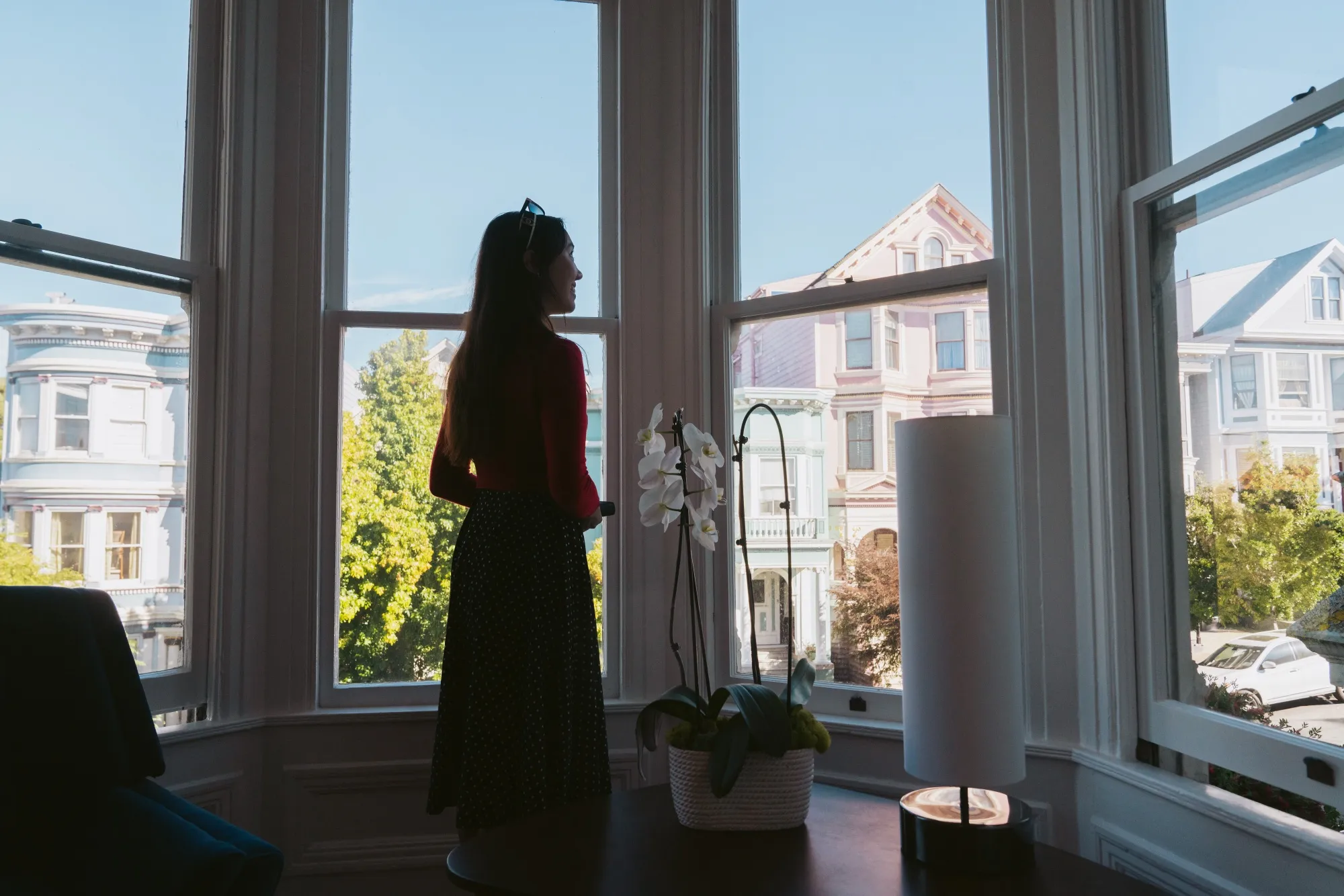 A prospective buyer attends an open house at a home in San Francisco, California.