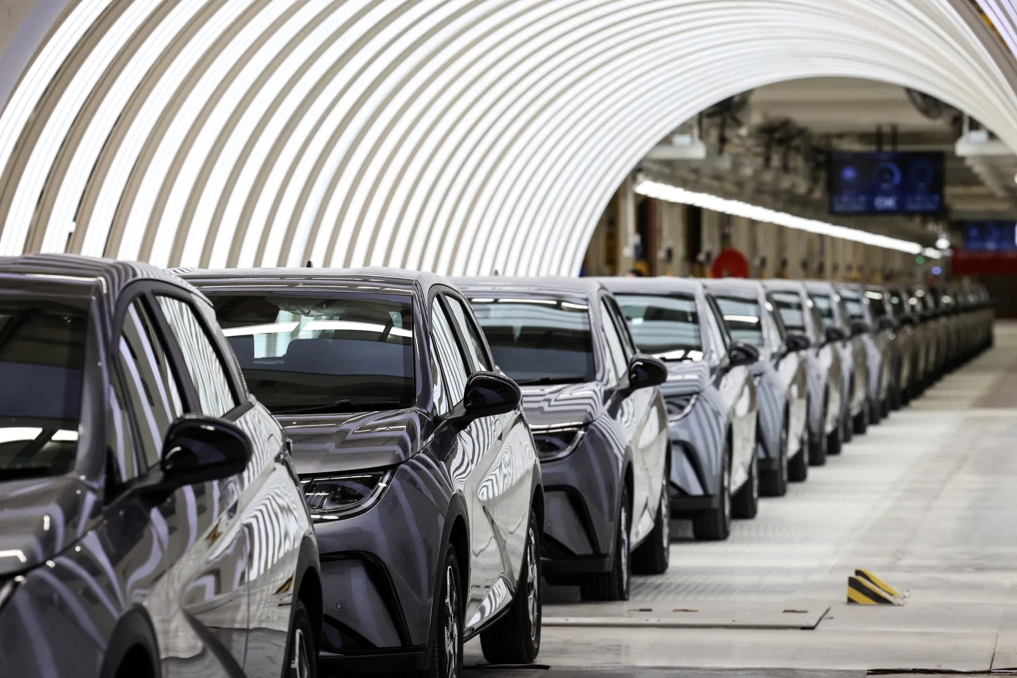BYD Co. Dolphin compact hatchback electric vehicles.