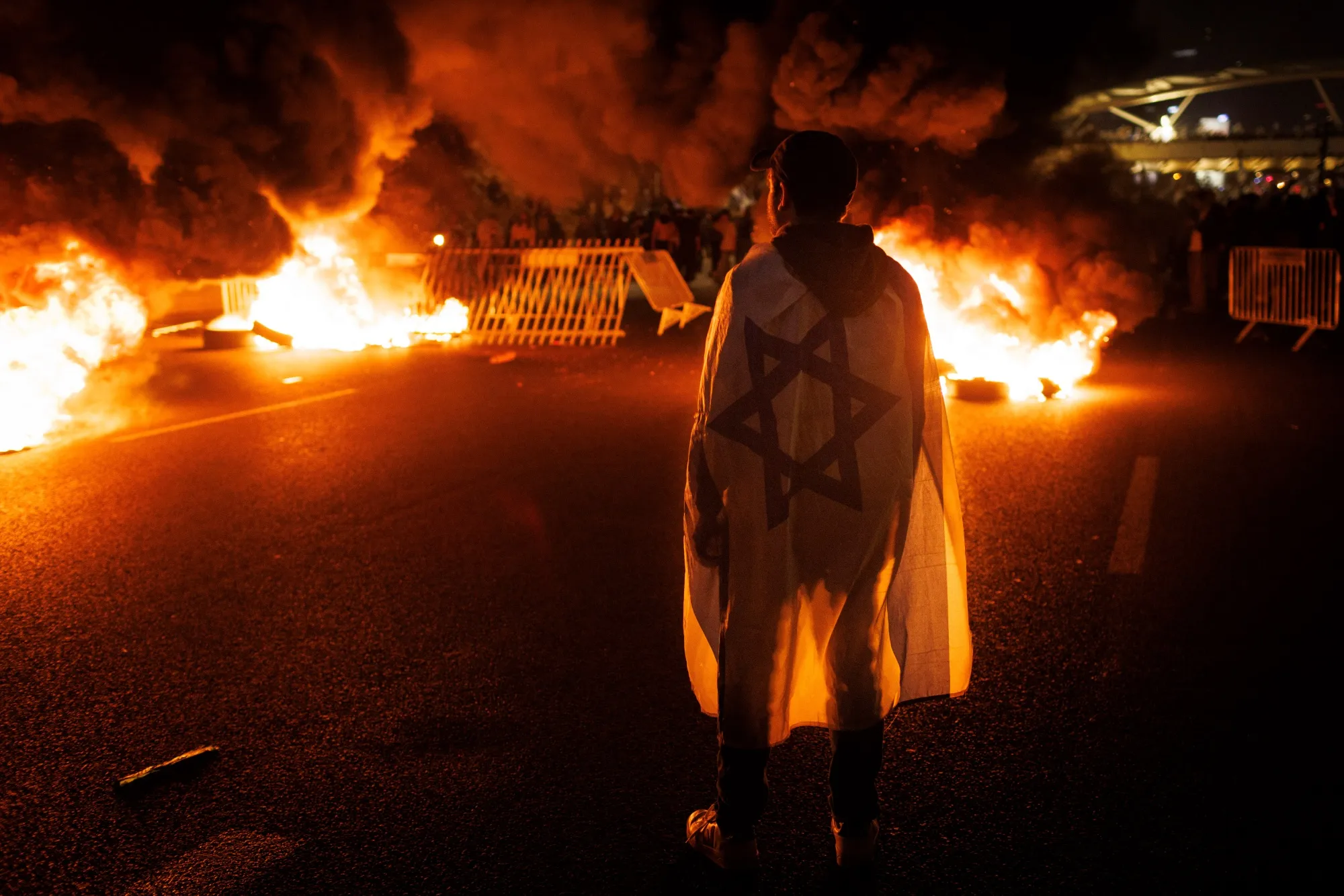 A demonstration against the&nbsp;Israeli&nbsp;government’s&nbsp;proposed judicial reforms in Tel Aviv.