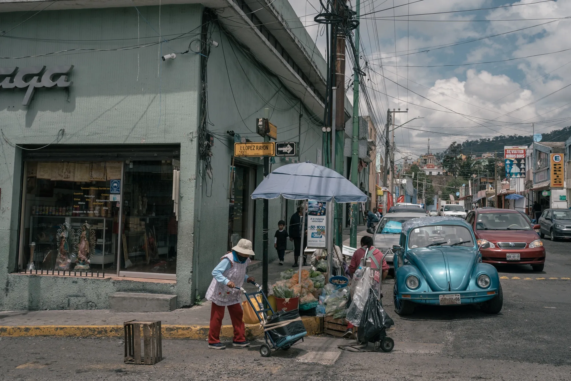 Shoppers near a market in Toluca, Mexico state, Mexico, on&nbsp;Aug. 9.&nbsp;