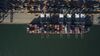 Gantry cranes load cargo onto container ship anchored at the Yantian International Container Terminals, operated by CK Hutchison Holdings Ltd.'s Hutchison Port Holdings Trust (HPH Trust), in this aerial photograph taken in Shenzhen, China, on Friday, Sept. 6, 2019. Shenzhen is young, hopeful and looks optimistically toward a future where it can help drive China’s push to dominate the next century through an innovative economy that sidesteps political freedoms. The city also has the centralized control, relentless efficiency and advanced manufacturing that lie at the root of President Xi Jinping’s concept of China’s future greatness.
