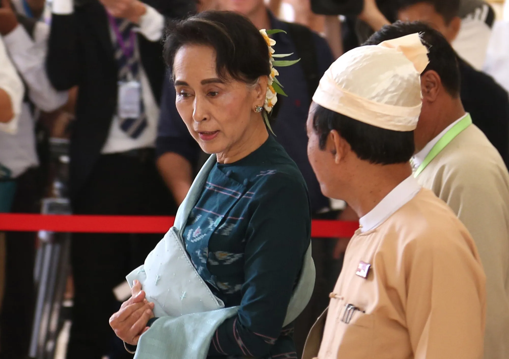 Aung San Suu Kyi.
