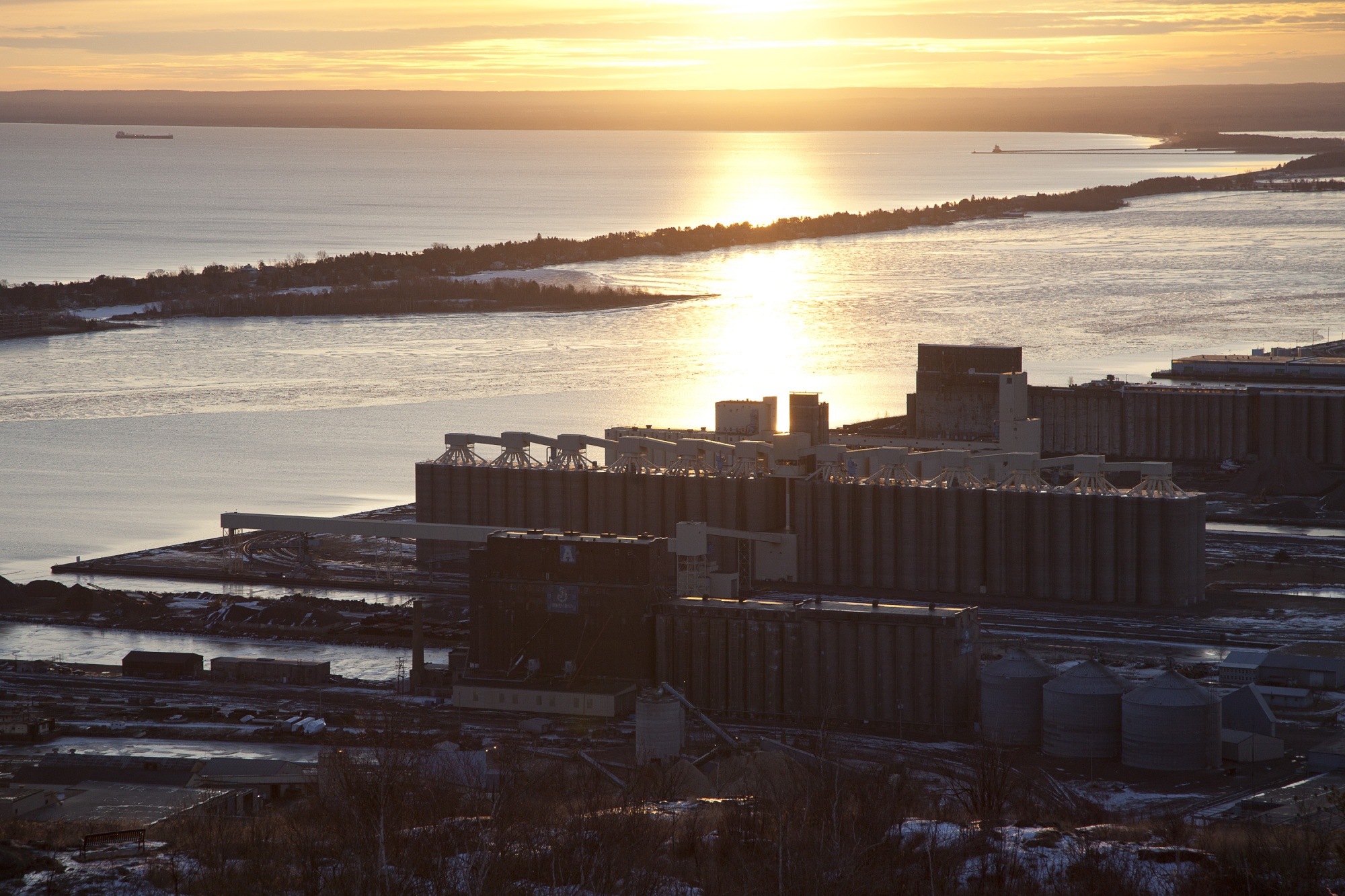A view of Lake Superior, as seen from Duluth, Minnesota, a city that’s been touted as a potential climate haven.