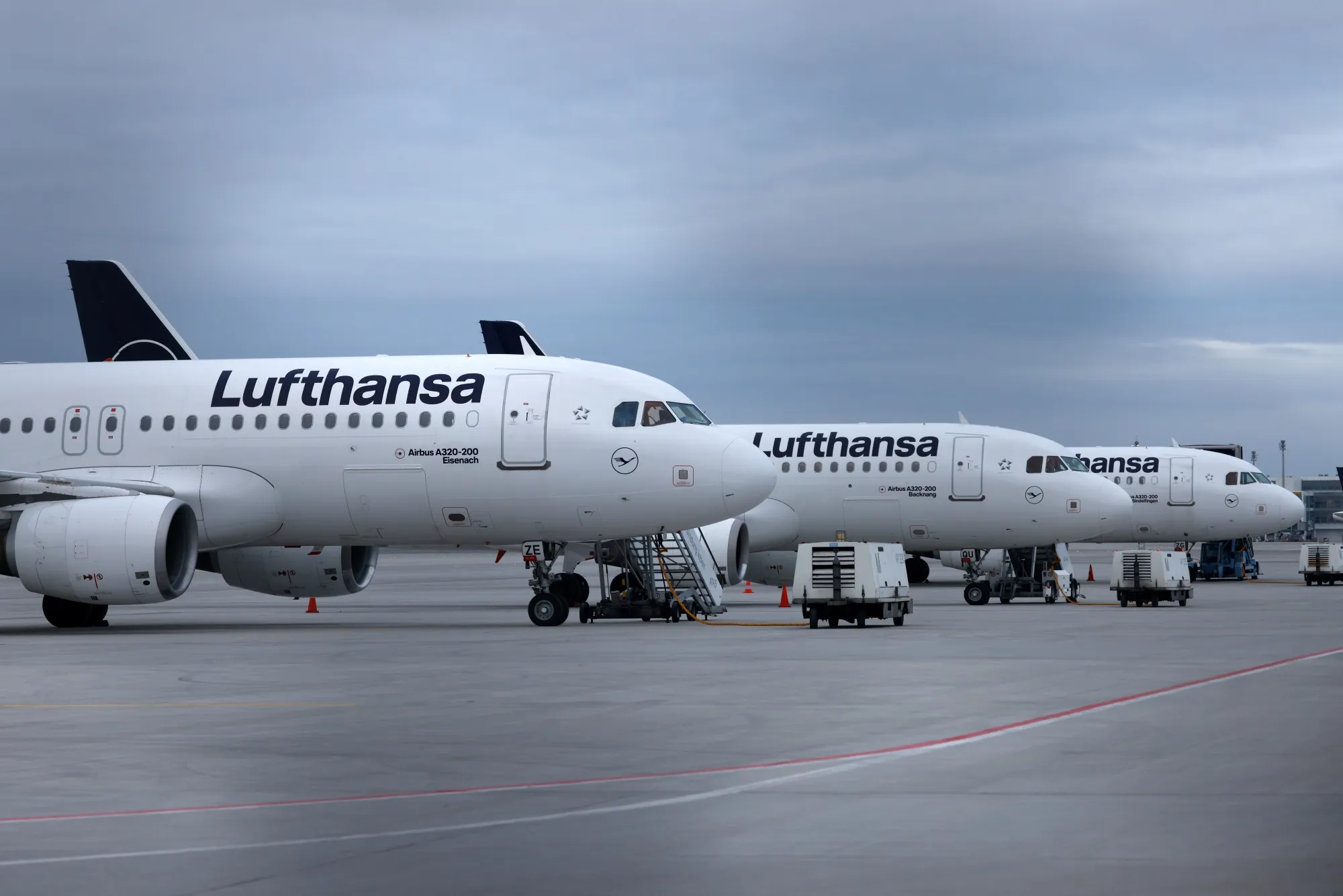 Deutsche Lufthansa aircraft.