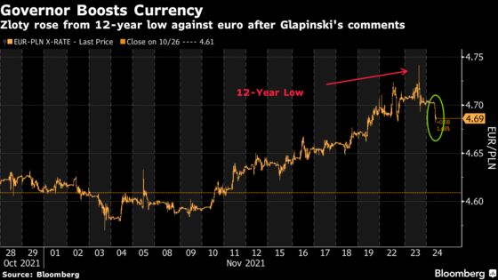 Polish Central Bank Governor Wants Zloty Slump to Stop