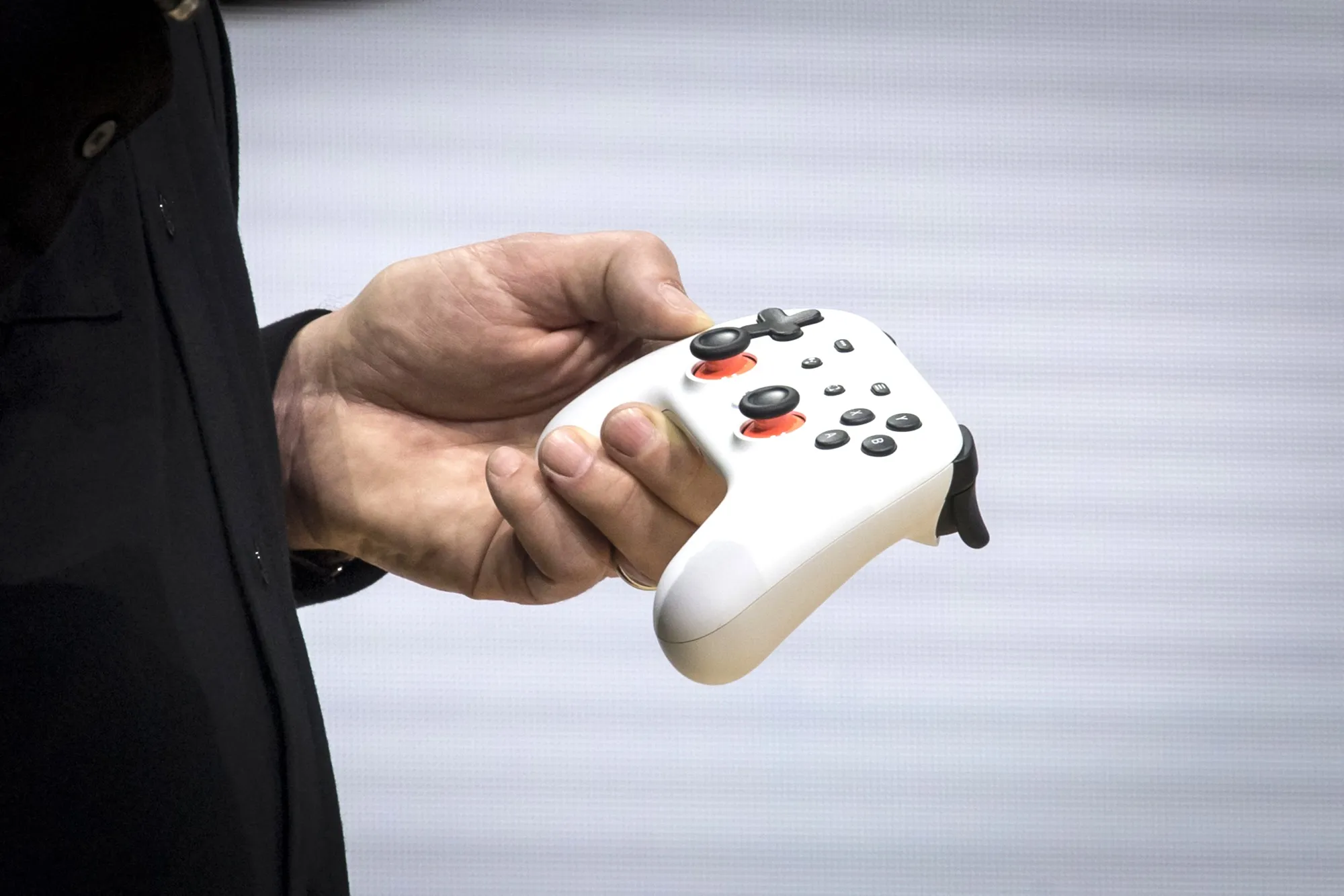 The Google Stadia gaming controller.