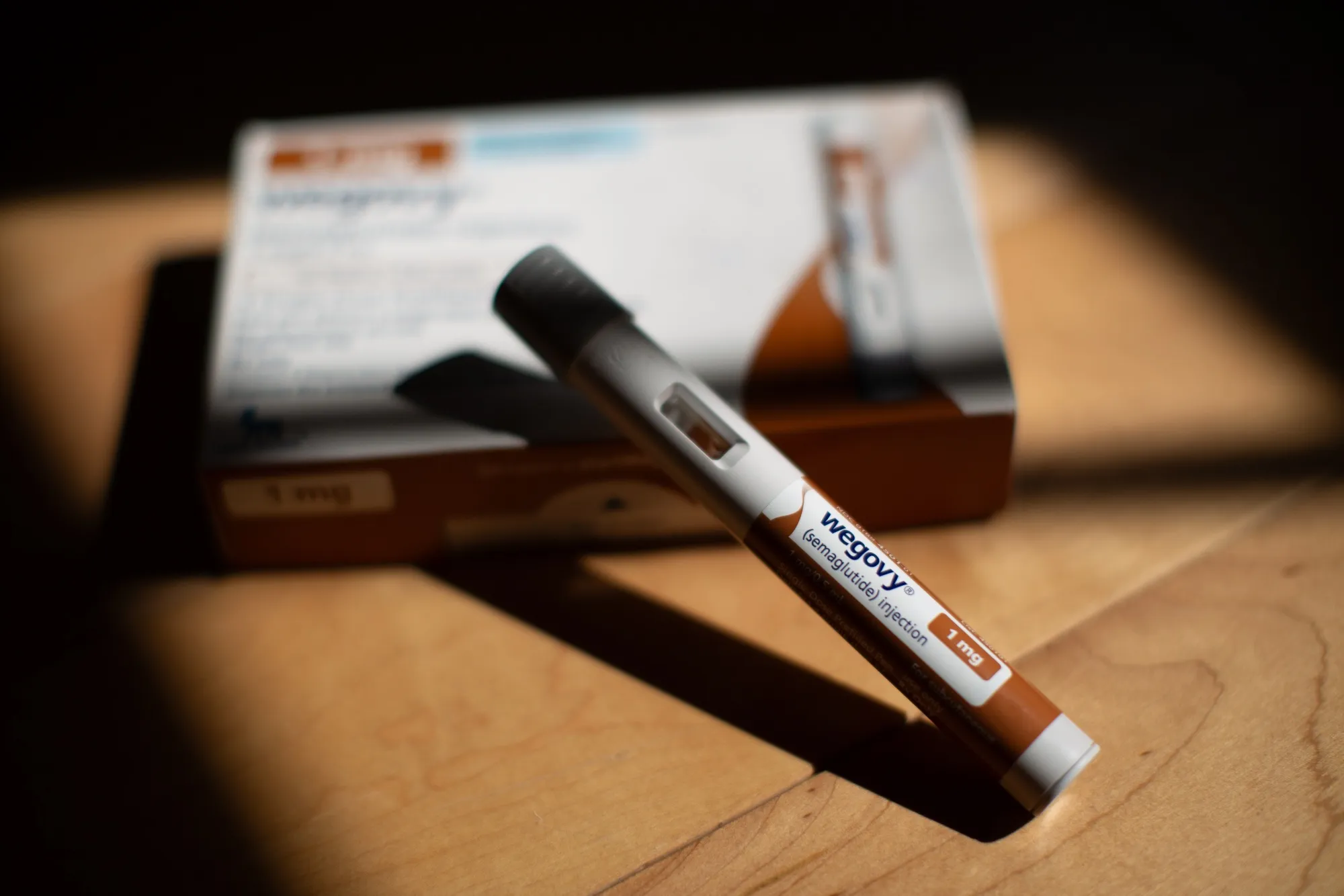 A Wegovy injection pen.