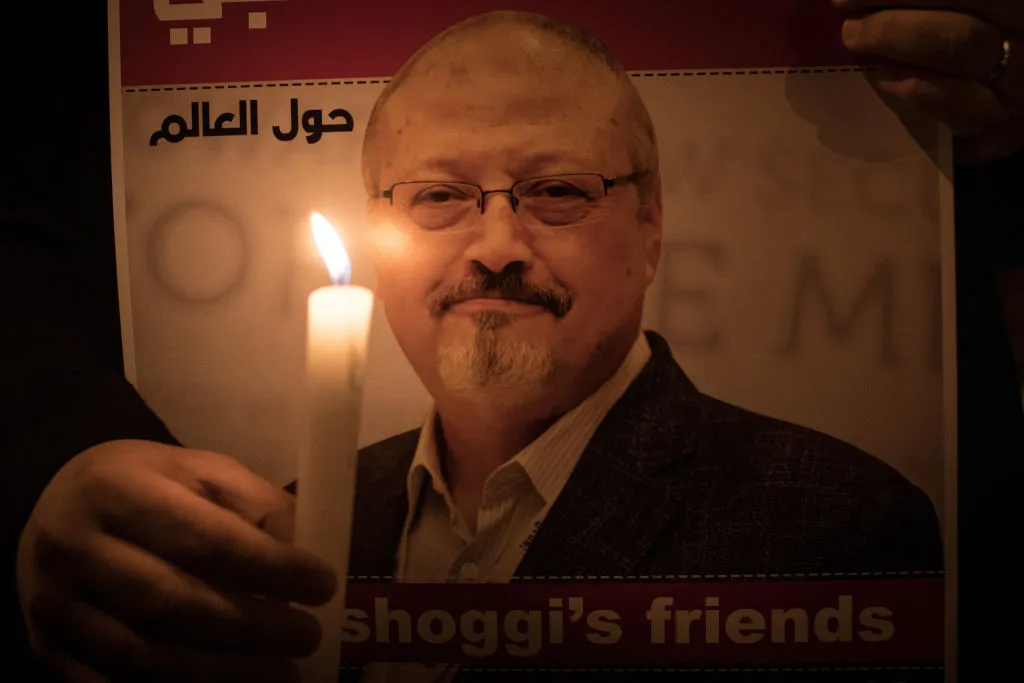 A vigil for Jamal Khashoggi.