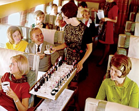 Delta in the 1970s, during the glory days of first class