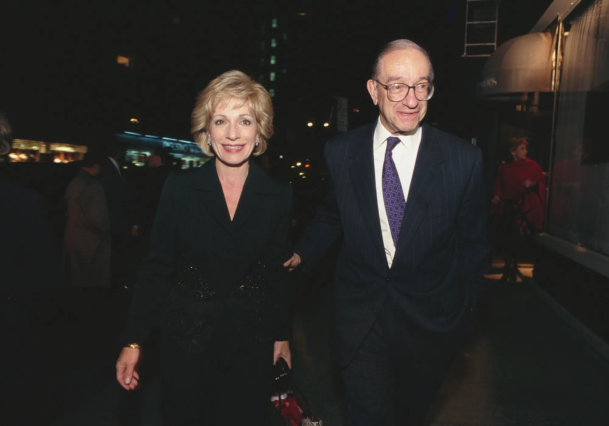 Alan Greenspan and Andrea Mitchell