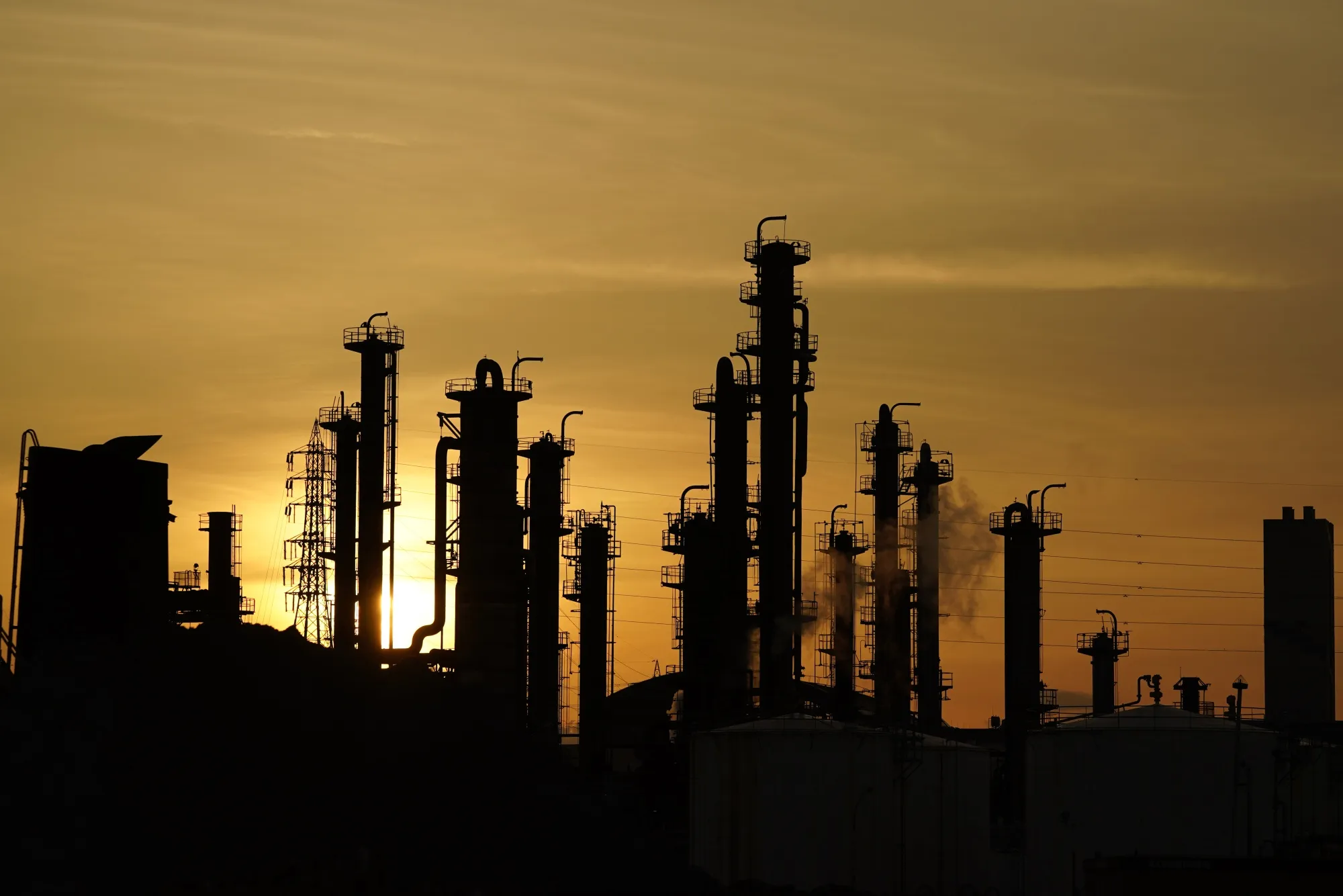 Keihin Industrial Zone As Japan’s Economy Sinks Into a Recession