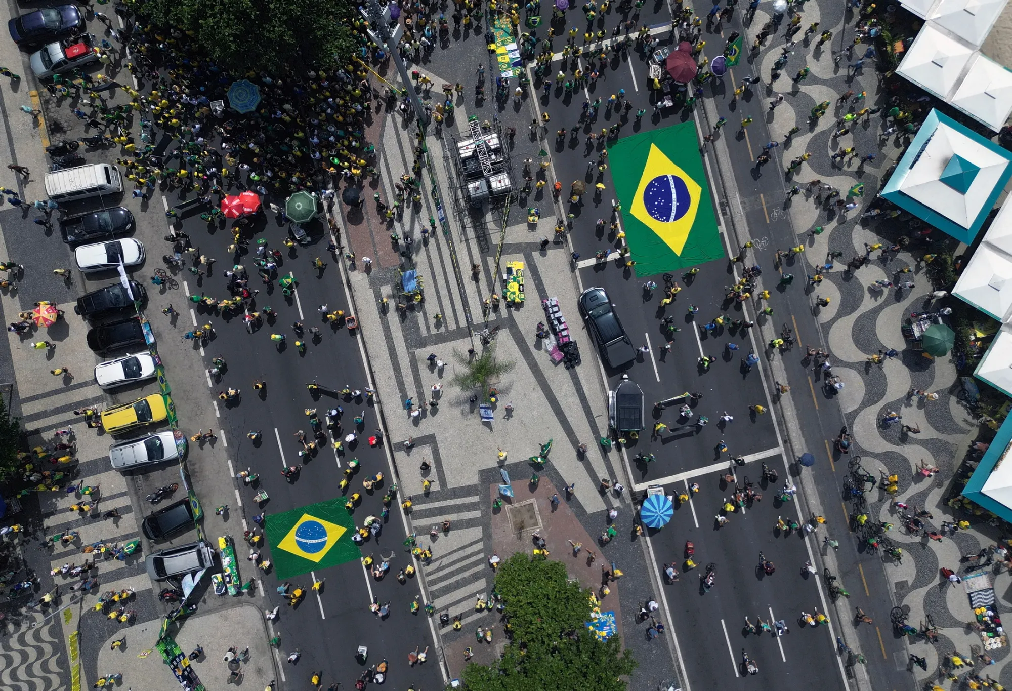 Supporters of Jair Bolsonaro during a rally in Rio de Janeiro in March.