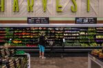 A customer views vegetables for sale at a grocery store in Scottsdale, Arizona.