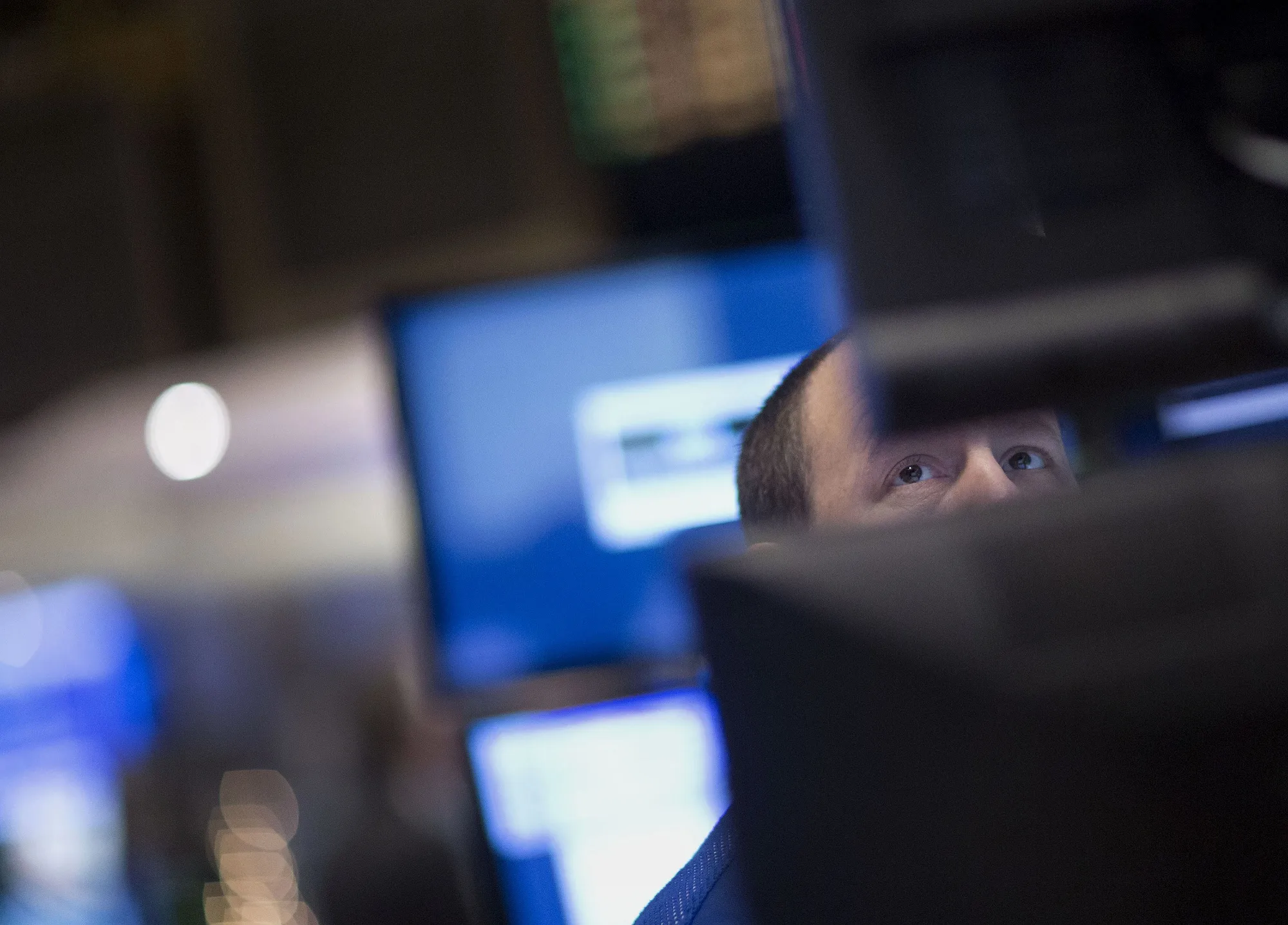 First Day Of Trading for 2015 On The Floor Of The NYSE As U.S. Stock-Index Futures Rise After S&P 500's December Decline