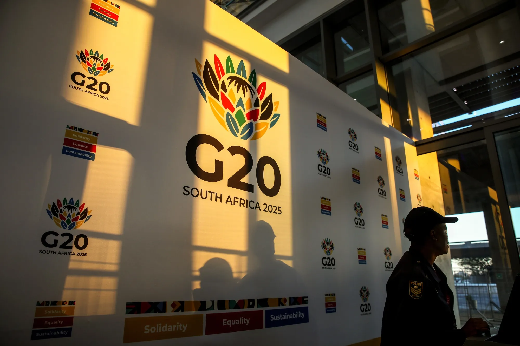 The G-20 meeting in Cape Town.