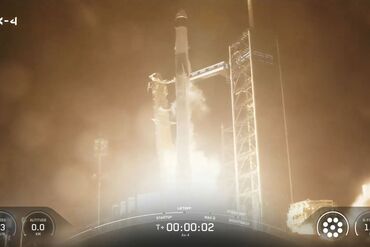 The SpaceX Falcon 9 rocket lifts off from NASA’s Kennedy Space Center in Florida on June 25.