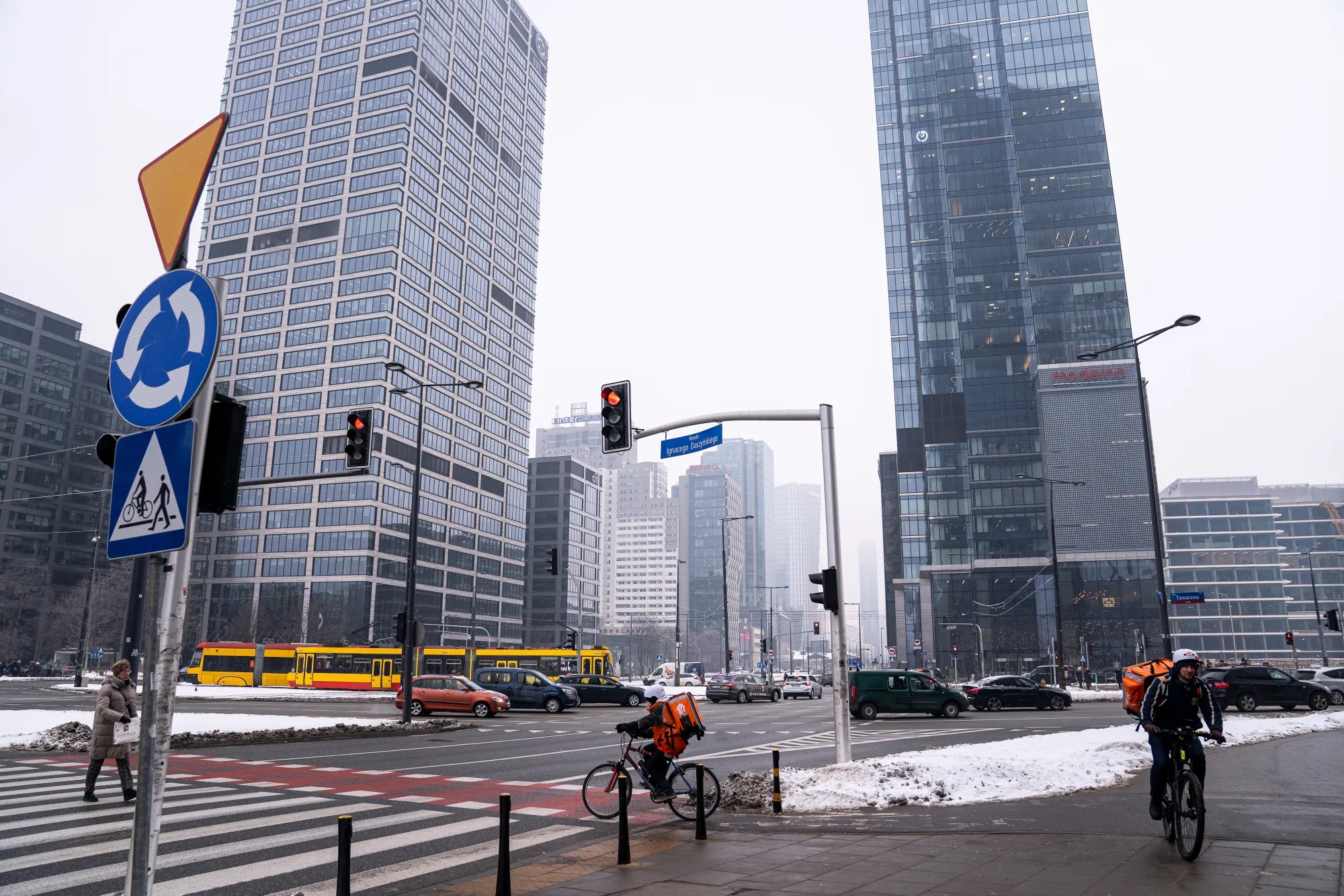 Warsaw’s skyline reflects the country’s economic boom.