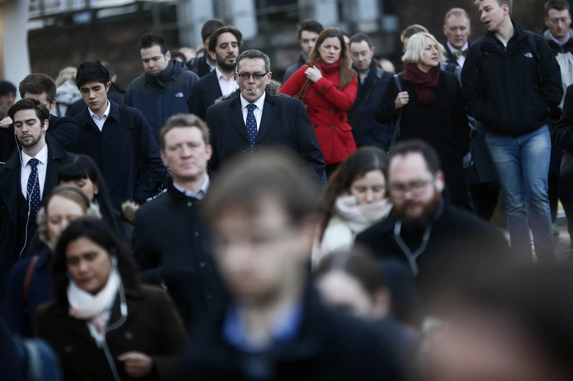 City Workers Return To Work Following The Festive Break