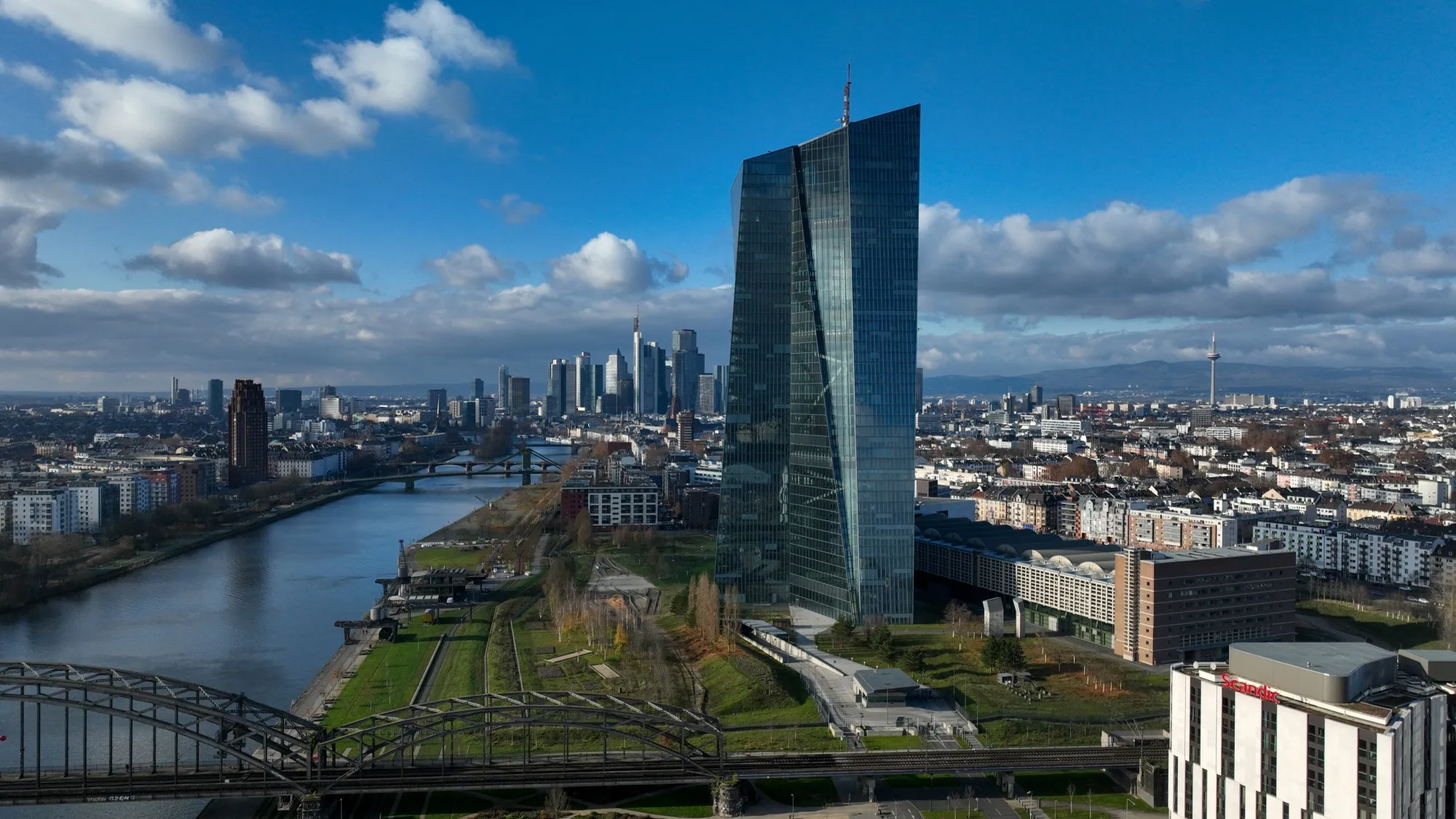 The headquarters of the European Central Bank&nbsp;in Frankfurt.
