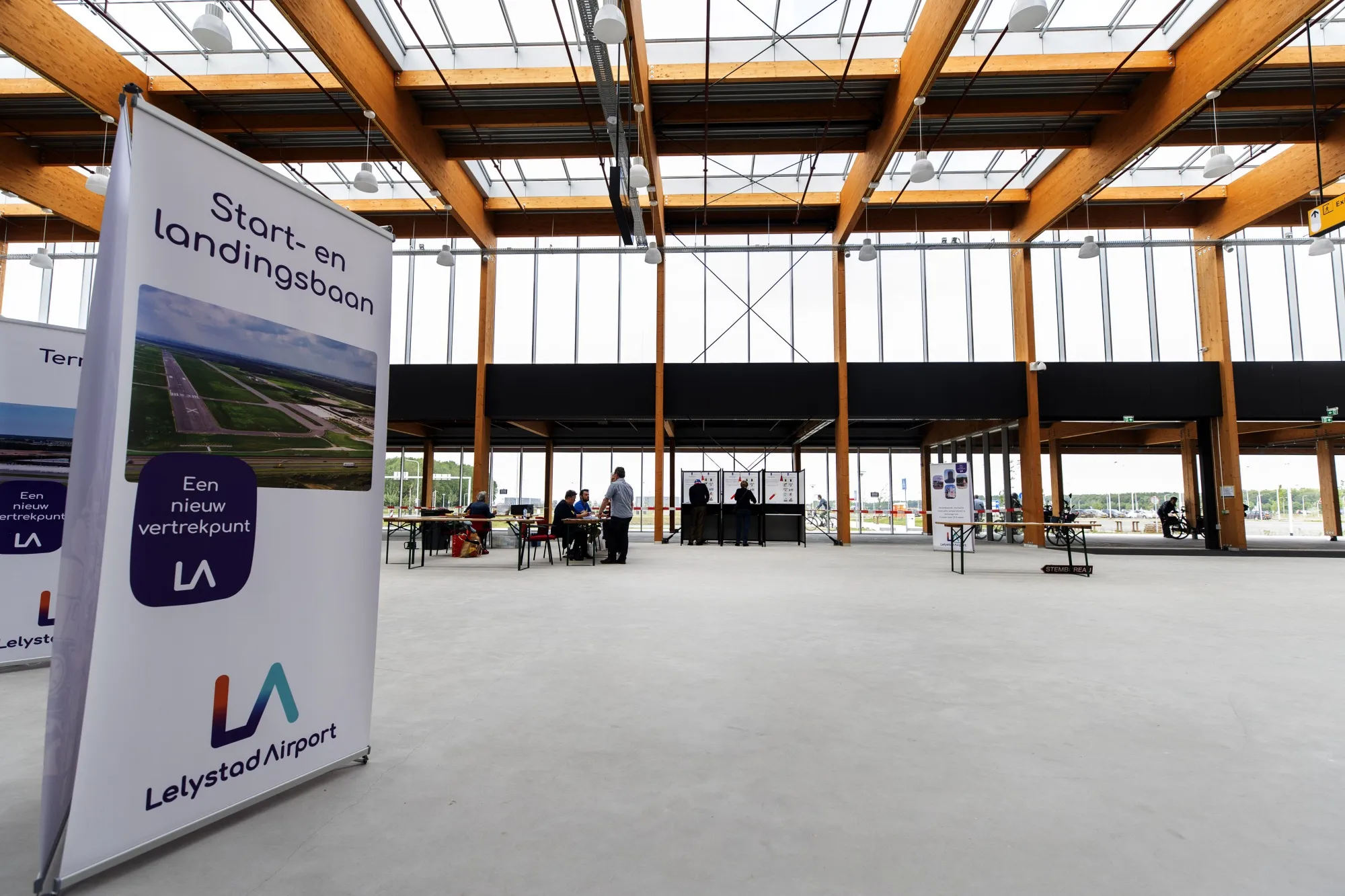 A new terminal building at Lelystad airport in May.